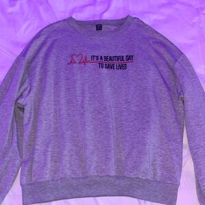 shein grey crewneck (greys anatomy design)